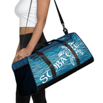 Load image into Gallery viewer, Scuba Duffle Bag - Sea Turtle (Teal Waves)
