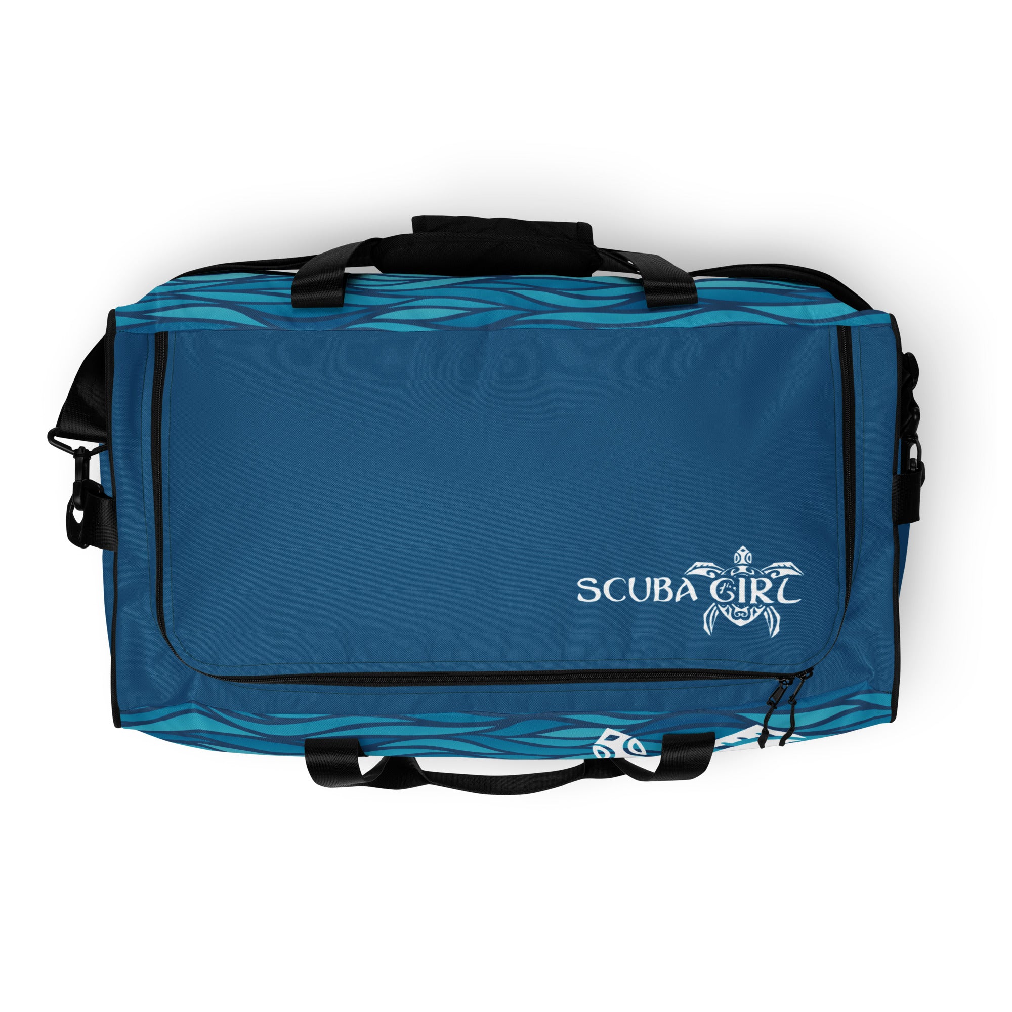 Scuba Duffle Bag - Sea Turtle (Teal Waves)