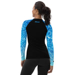 Load image into Gallery viewer, Women&#39;s SCUBA Rash Guard - Turbo Ray (Ocean Deep)
