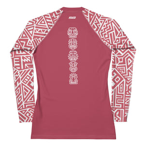 Women's SCUBA Rash Guard - Tiki (Coral)