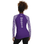 Load image into Gallery viewer, Women&#39;s SCUBA Rash Guard - Tiki (Purple)
