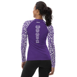 Load image into Gallery viewer, Women&#39;s SCUBA Rash Guard - Tiki (Purple)
