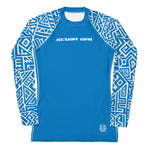 Load image into Gallery viewer, Women&#39;s SCUBA Rash Guard - Tiki (Blue)
