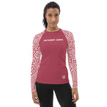 Load image into Gallery viewer, Women&#39;s SCUBA Rash Guard - Tiki (Coral)
