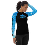 Load image into Gallery viewer, Women&#39;s SCUBA Rash Guard - Turbo Ray (Ocean Deep)
