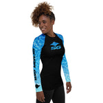 Load image into Gallery viewer, Women&#39;s SCUBA Rash Guard - Turbo Ray (Ocean Deep)
