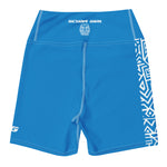 Load image into Gallery viewer, High-Waisted Pro Dive Shorts - Tiki (Blue)
