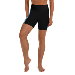 High-Waisted Pro Dive Shorts - Turbo Ray (Ocean Deep)