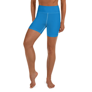 High-Waisted Pro Dive Shorts - Tiki (Blue)