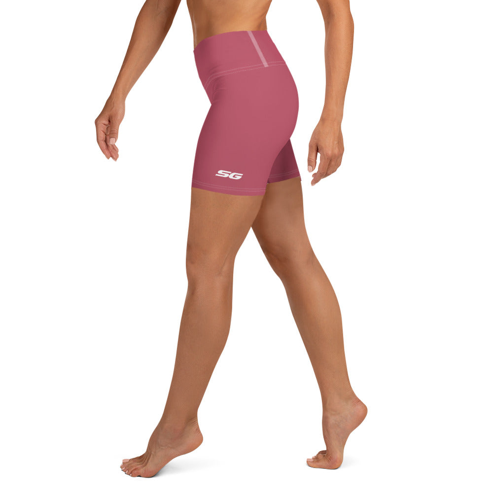 High-Waisted Pro Dive Shorts - Tiki (Coral)