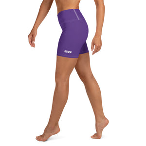 High-Waisted Pro Dive Shorts - Tiki (Purple)