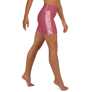 High-Waisted Pro Dive Shorts - Tiki (Coral)