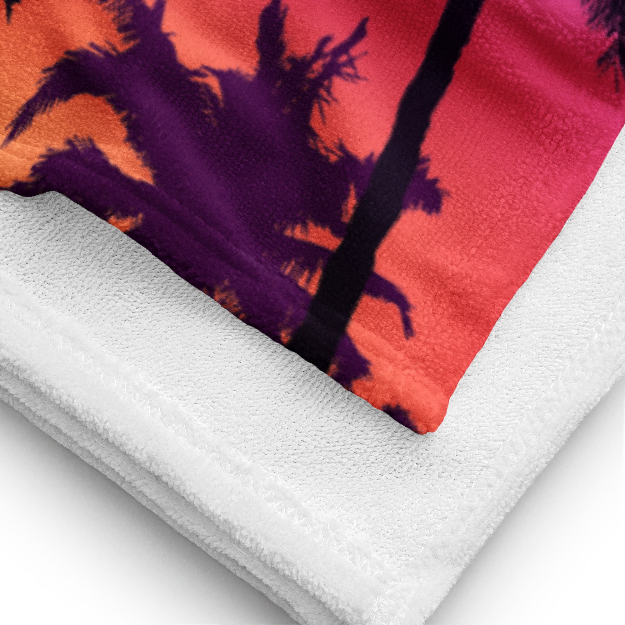 Scuba Girl Towel - Sunset Palms