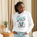 Load image into Gallery viewer, Long-Sleeve Hoodie T-Shirt - Dive O-Clock
