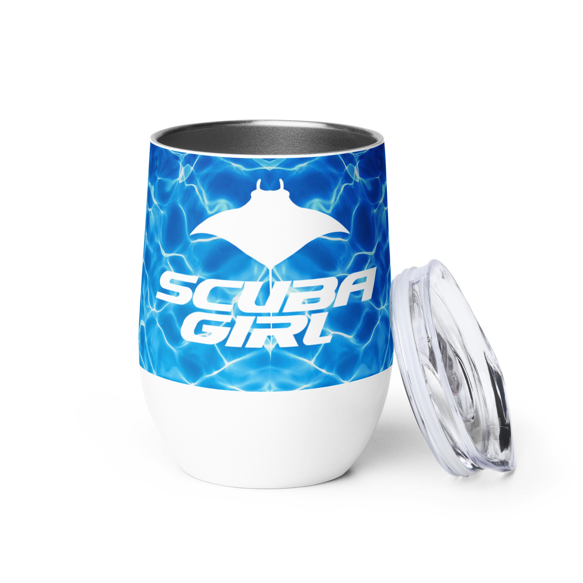 Wine Tumbler - Turbo Ray (Ocean Deep)