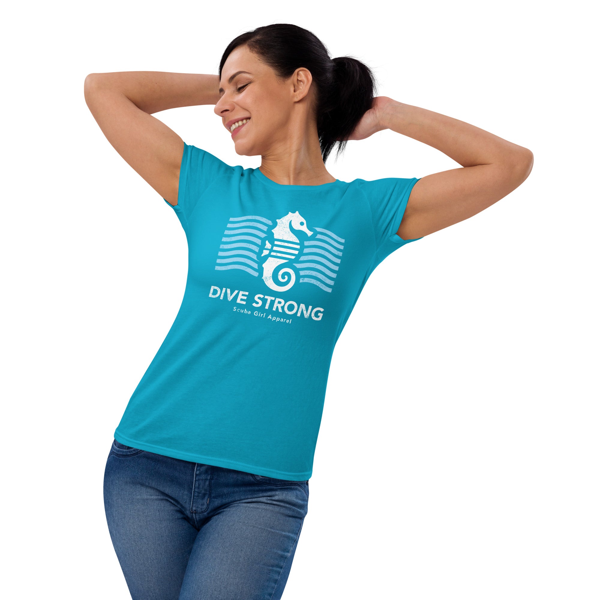 Fashion-Fit Tee - Dive Strong (Seahorse)