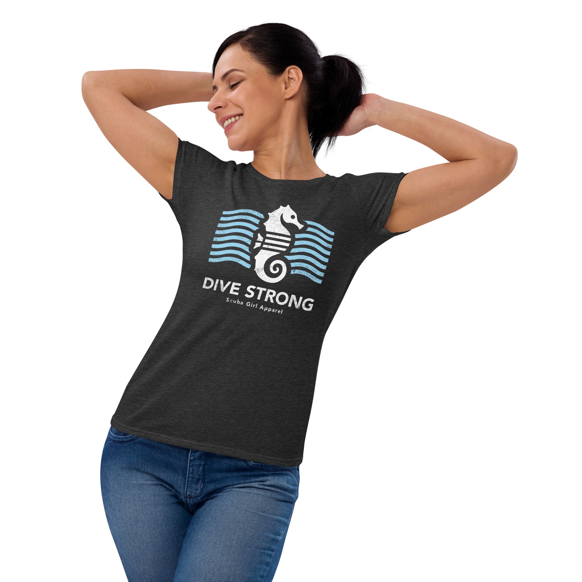 Fashion-Fit Tee - Dive Strong (Seahorse)