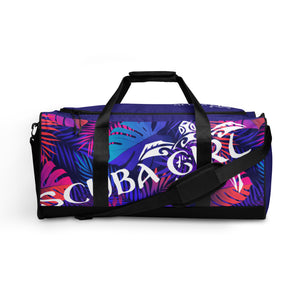 Scuba Duffle Bag - Sea Turtle (Tropical Leaves)