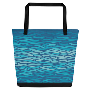 Scuba Tote Bag - Sea Turtle (Waves)