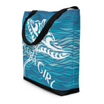 Load image into Gallery viewer, Scuba Tote Bag - Tribal Ray (Waves)
