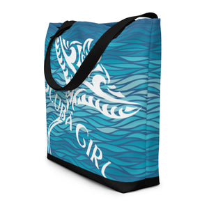 Scuba Tote Bag - Tribal Ray (Waves)