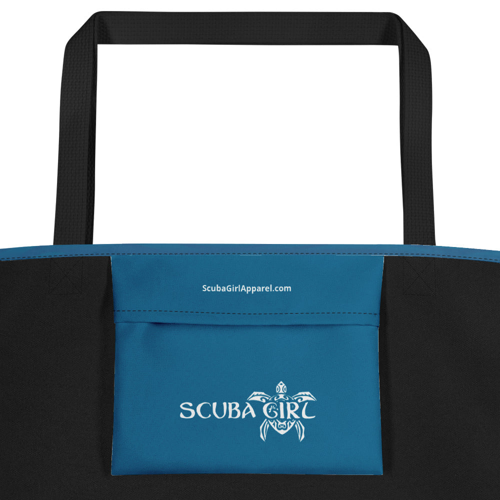 Scuba Tote Bag - Sea Turtle (Waves)