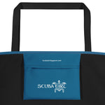 Load image into Gallery viewer, Scuba Tote Bag - Sea Turtle (Waves)
