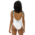 Load image into Gallery viewer, SG One-Piece Swimsuit (White/Teal)
