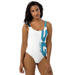 Load image into Gallery viewer, SG One-Piece Swimsuit (White/Teal)
