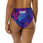 Load image into Gallery viewer, SG High-Waisted Bikini Bottom (Tropical Leaves)
