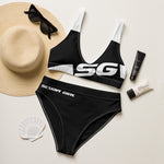 Load image into Gallery viewer, SG High-Waisted Bikini Swimsuit (Solid Blacki)
