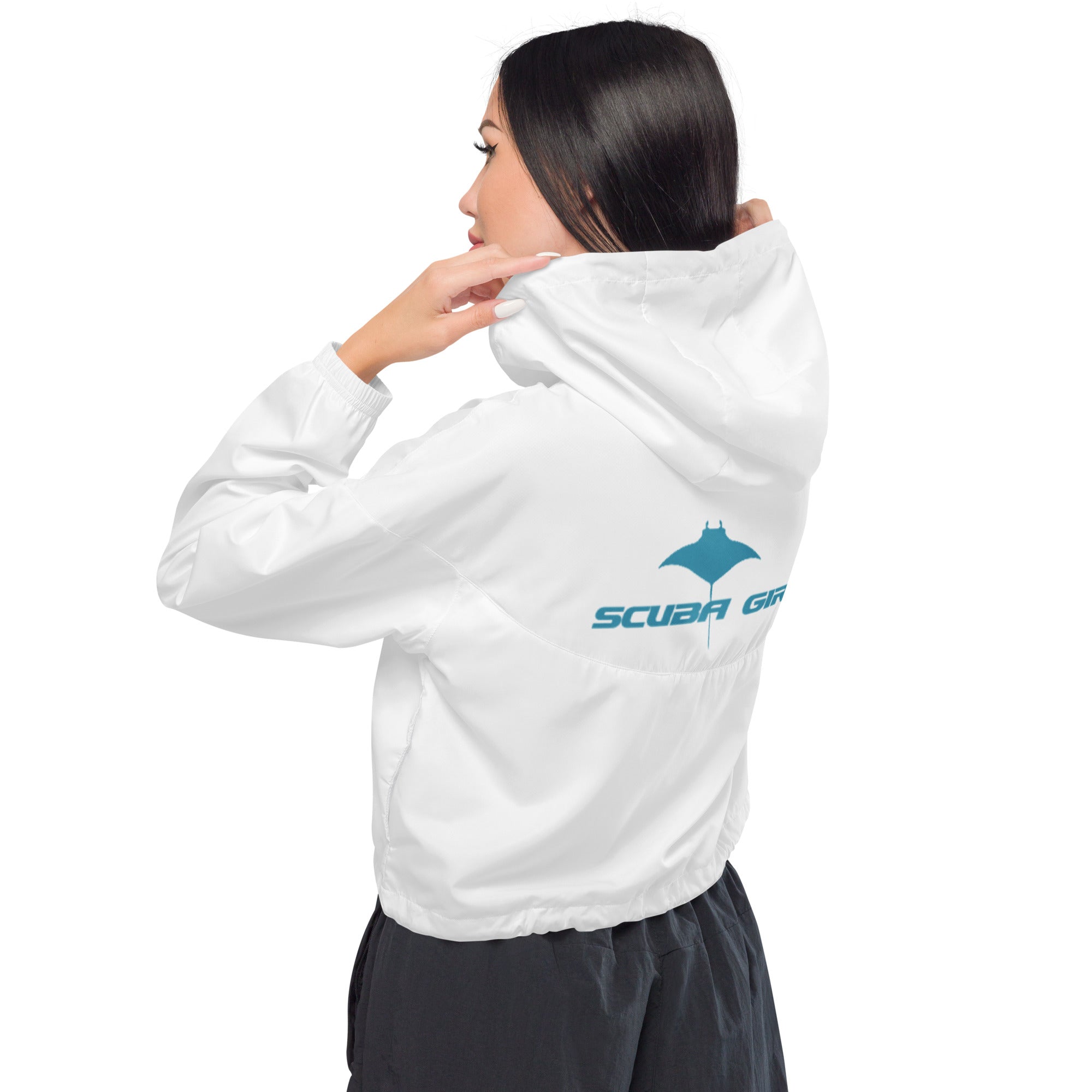 Scuba Cropped Windbreaker - SG Turbo (White)