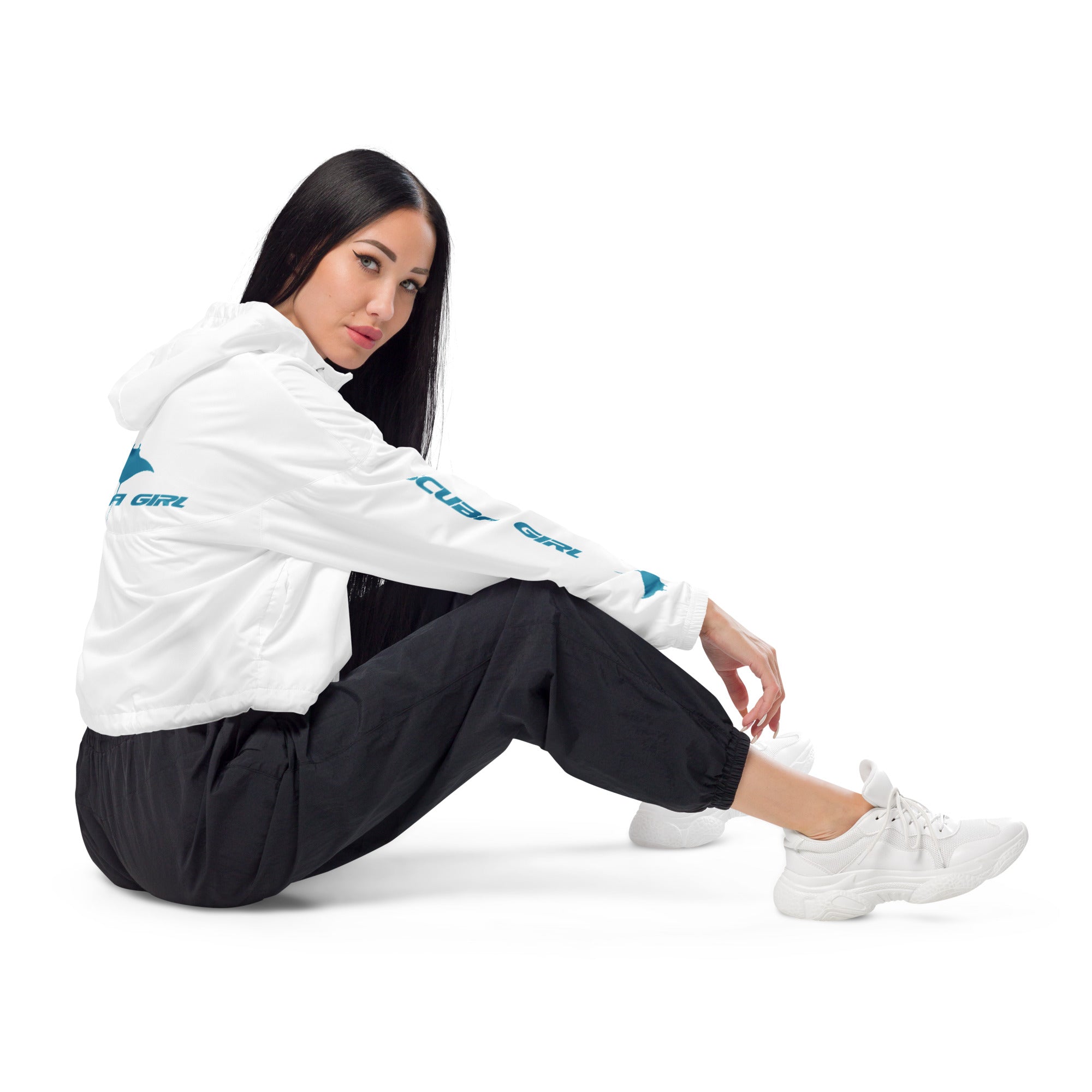 Scuba Cropped Windbreaker - SG Turbo (White)