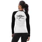 Load image into Gallery viewer, Women&#39;s Scuba Rash Guard - Tribal Ray (Black)
