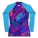 Load image into Gallery viewer, Women&#39;s Rash Guard - Turbo (Tropical Leaves)
