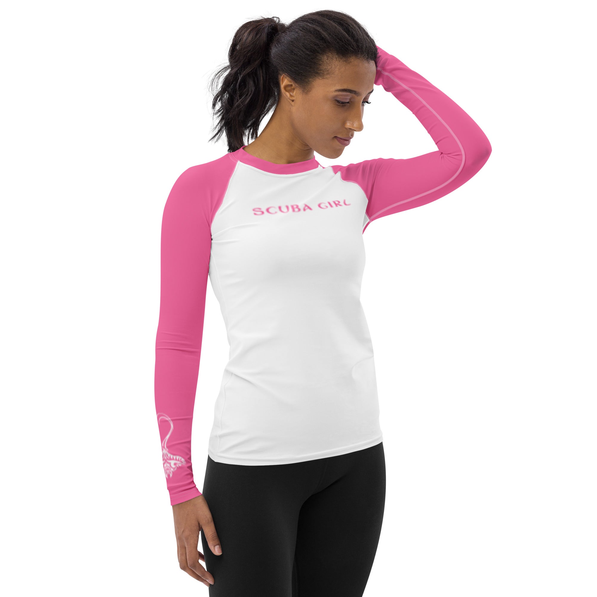 Rash Guard - Tribal Ray (Pink)