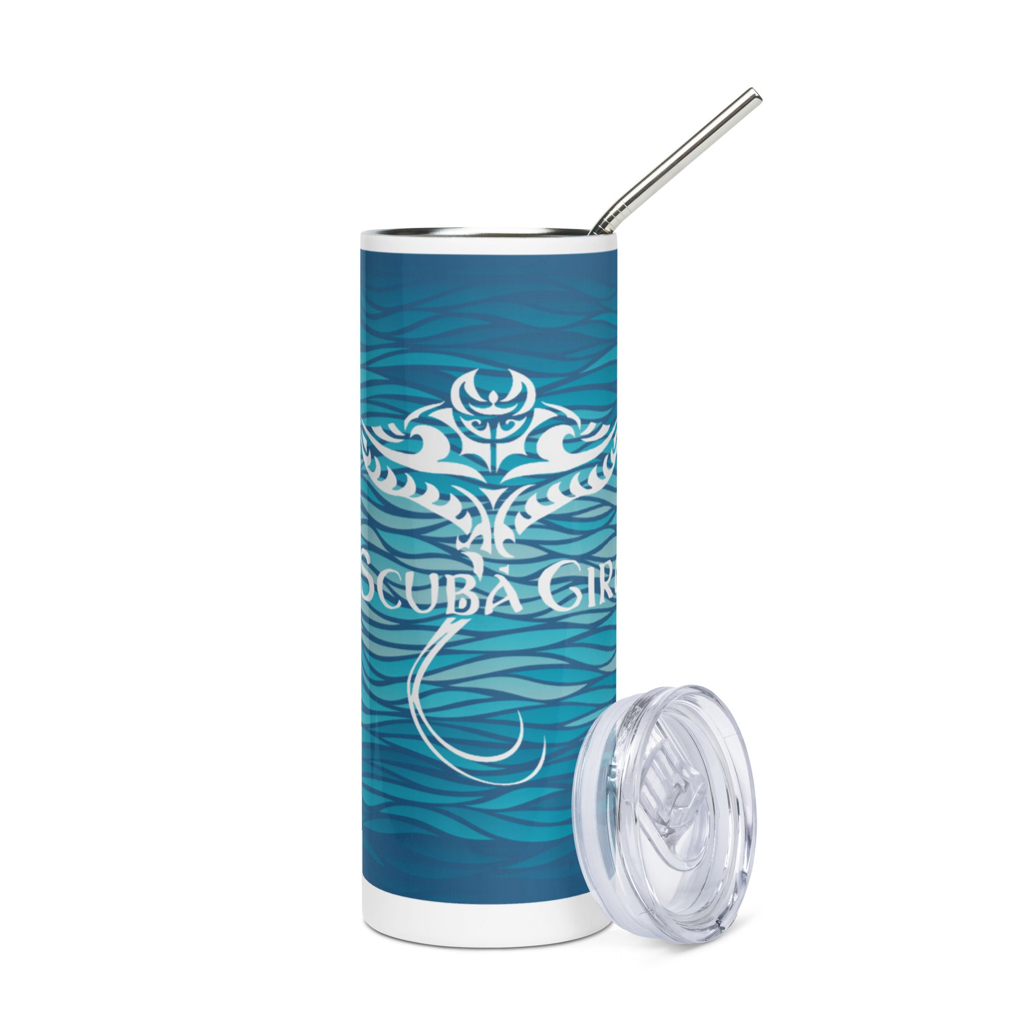 Stainless Steel Tumbler - Tribal Ray (Waves)