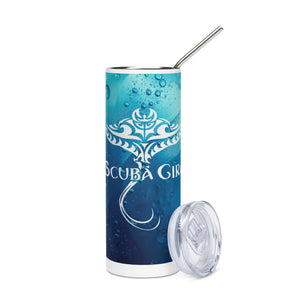 Stainless Steel Tumbler - Tribal Ray (Deep Ocean)