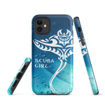 Load image into Gallery viewer, iPhone Case - Tribal Ray (Deep Ocean)
