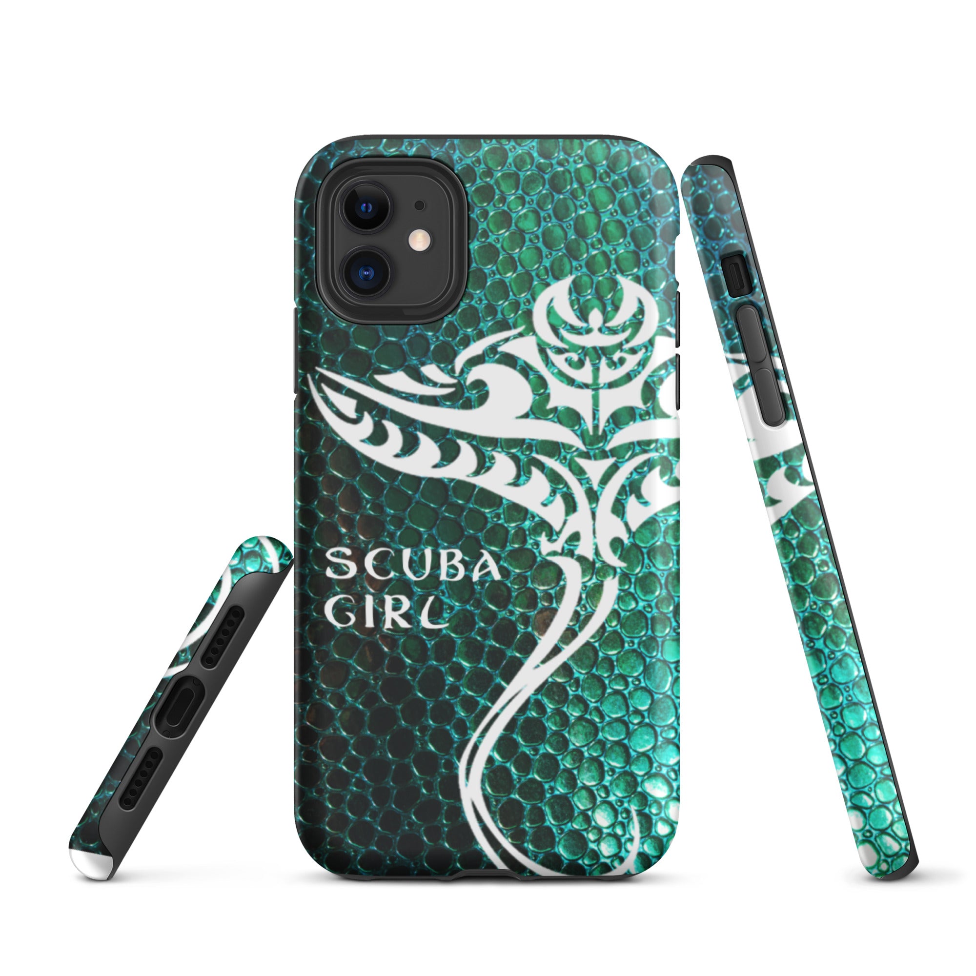 iPhone Case - Tribal Ray (Green Hide)