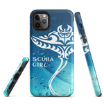 Load image into Gallery viewer, iPhone Case - Tribal Ray (Deep Ocean)
