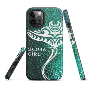 iPhone Case - Tribal Ray (Green Hide)