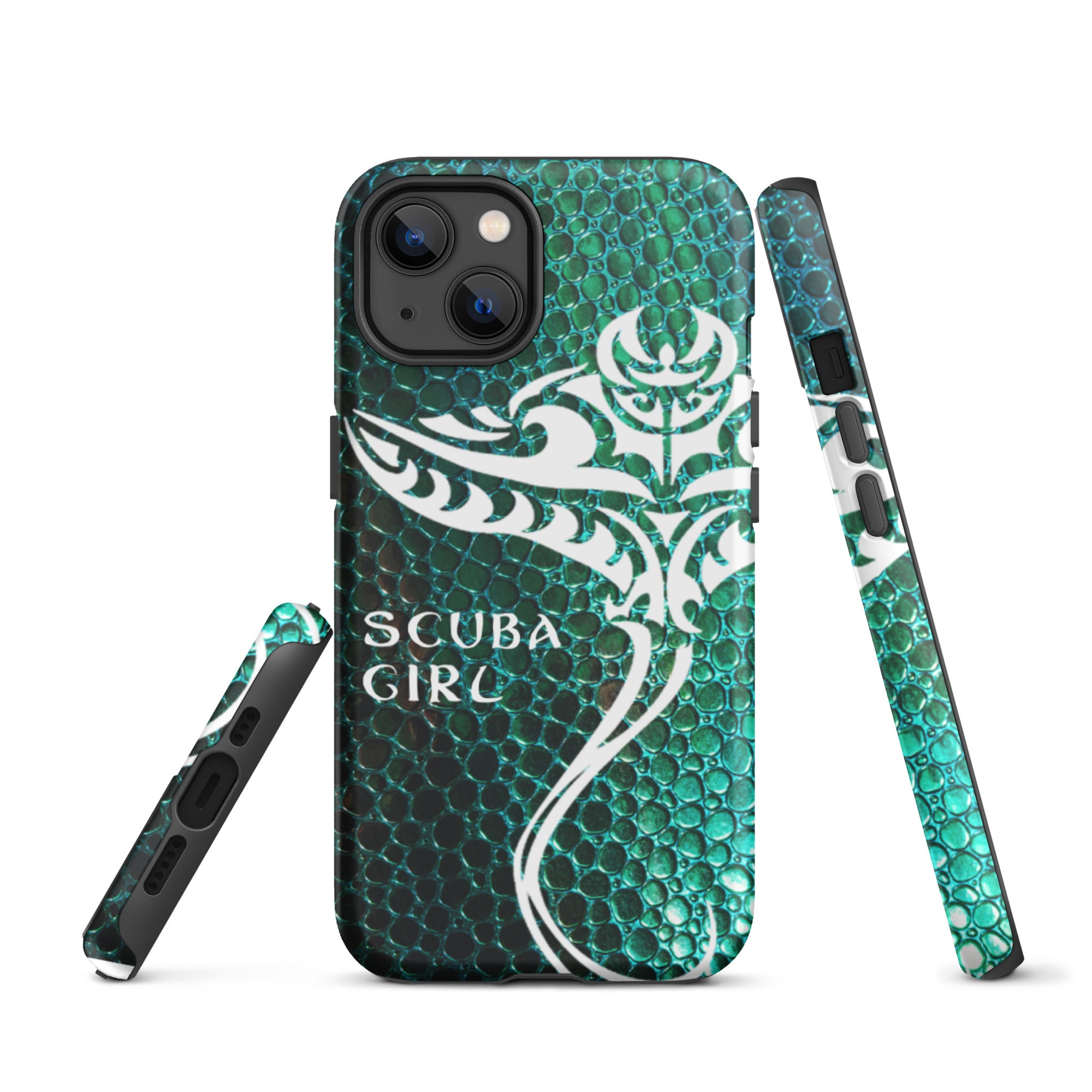 iPhone Case - Tribal Ray (Green Hide)