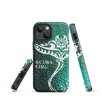 Load image into Gallery viewer, iPhone Case - Tribal Ray (Green Hide)
