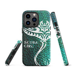 Load image into Gallery viewer, iPhone Case - Tribal Ray (Green Hide)
