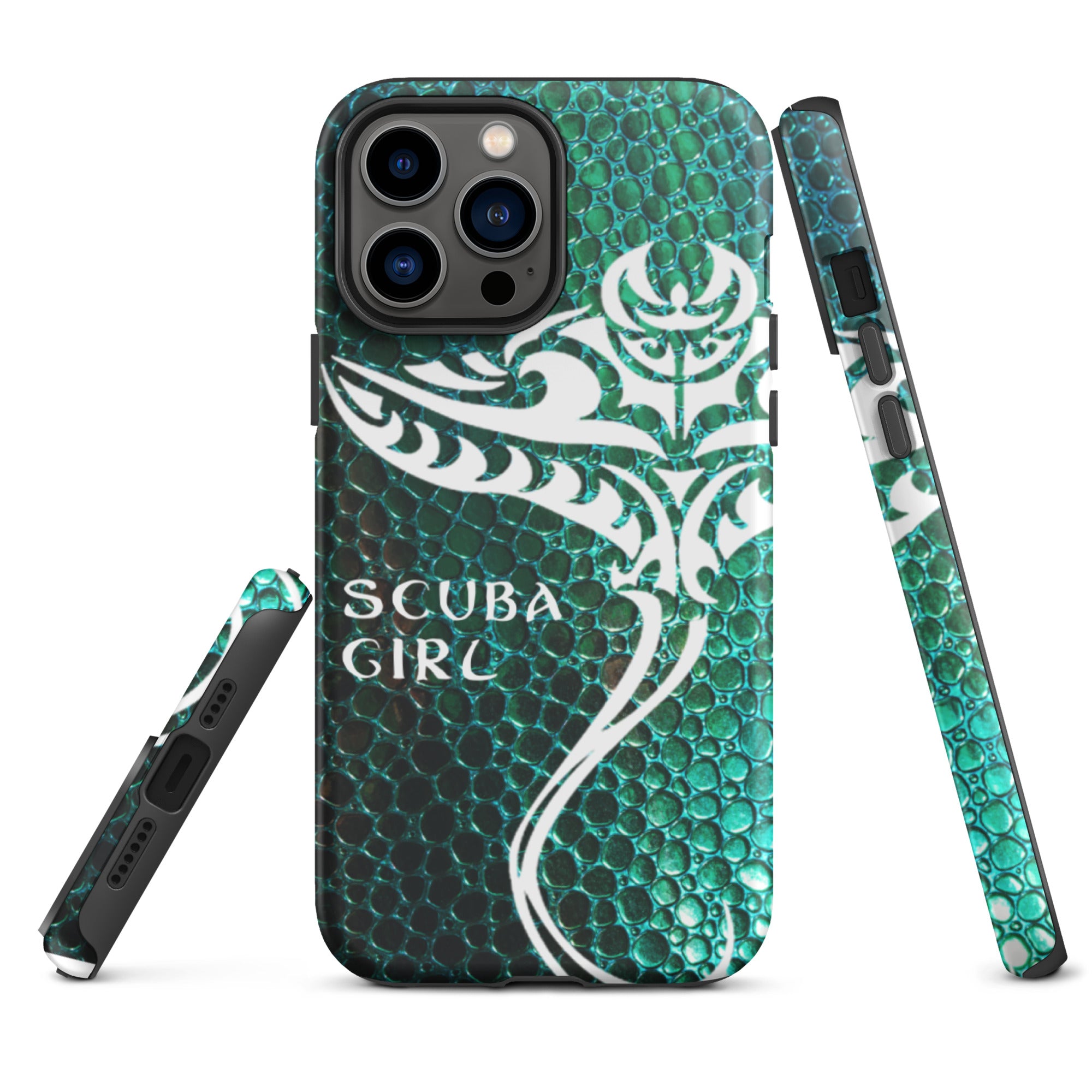 iPhone Case - Tribal Ray (Green Hide)