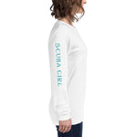 Load image into Gallery viewer, Manta-Ray Long Sleeve Tee (Turquoise Logo)
