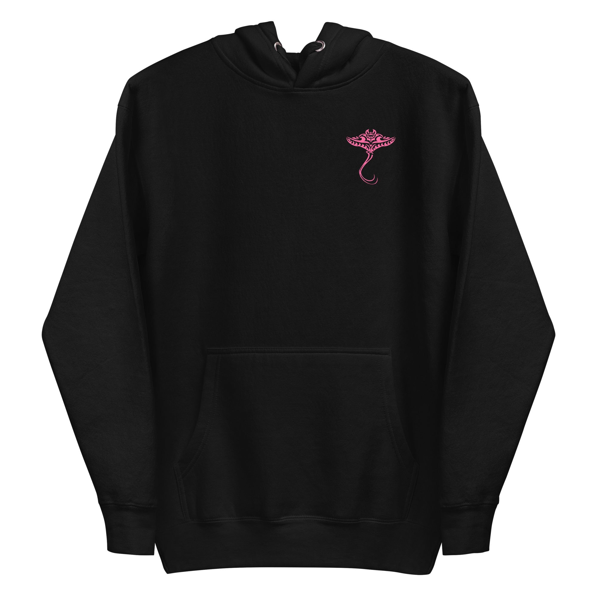 Hoodie - Tribal Ray (Pink Logo)