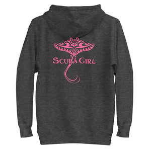 Hoodie - Tribal Ray (Pink Logo)