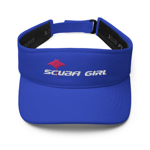 SG Blue Visor (Pink/White Logo)